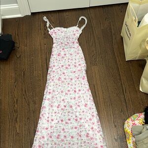 Floral Spaghetti Strap Maxi Dress